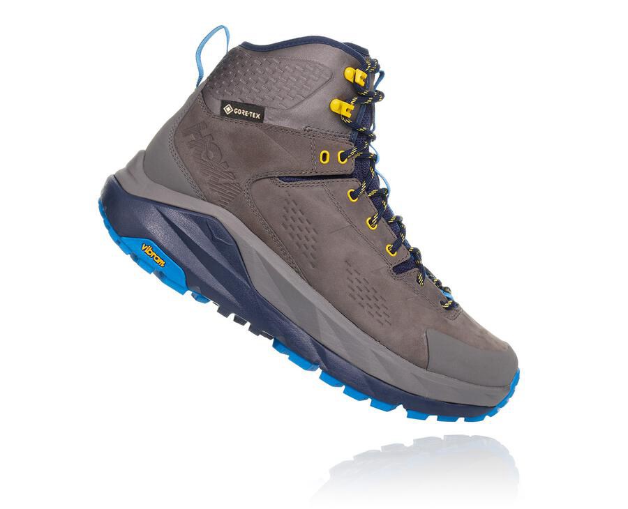 Hoka One One Wandelschoenen Heren - Kaha Gore-Tex - Grijs/Blauw - JB1948730